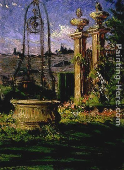 James Carroll Beckwith In the Gardens of the Villa Palmieri